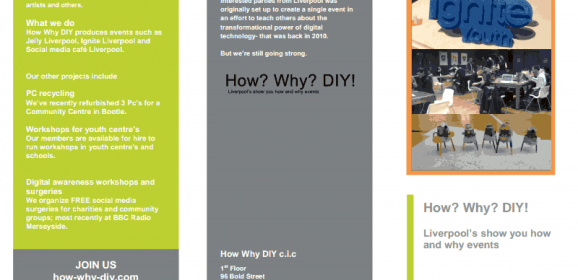 The what we do leaflet